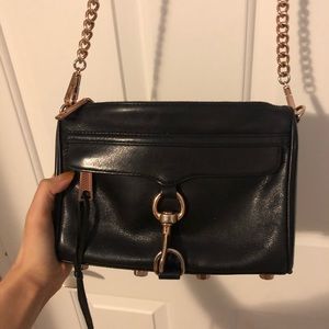 Rebecca minkoff mini mac rose gold shoulder bag